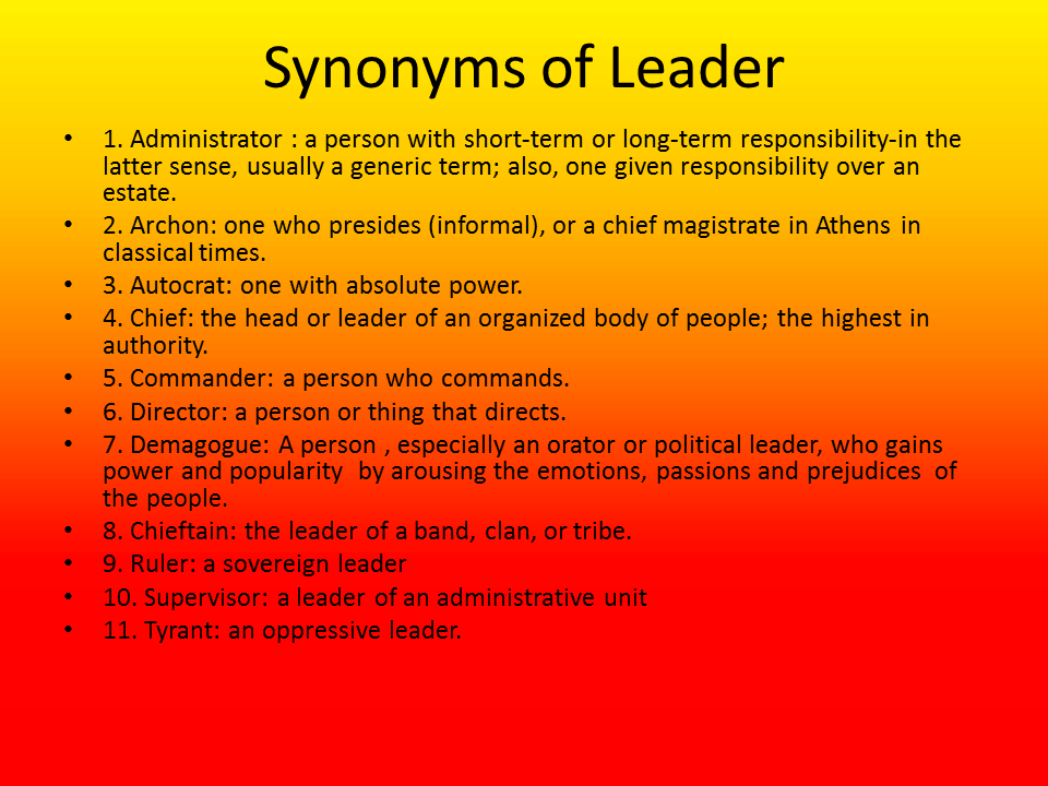 Synonym Leader